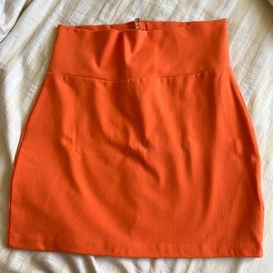 High waist mini skirt